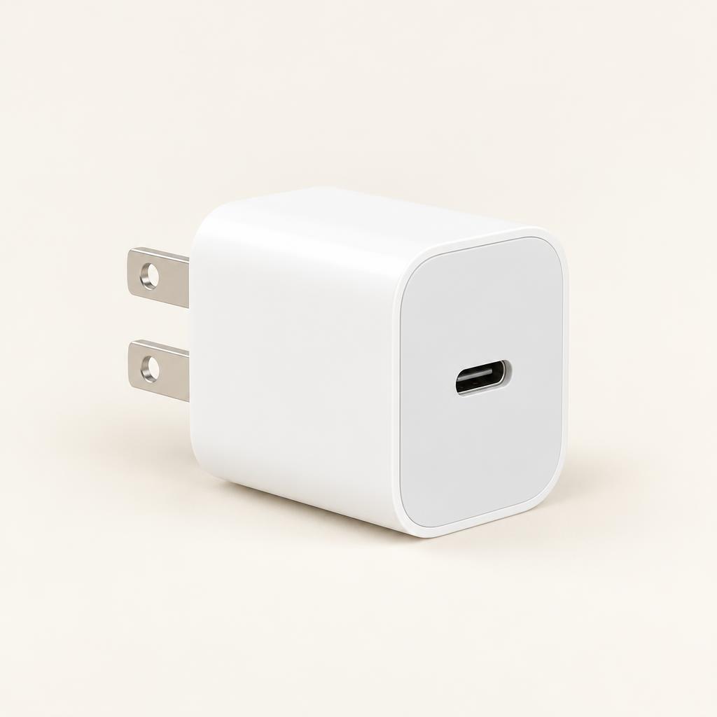 Adaptador de corriente USB-C de 20 W, foto de producto